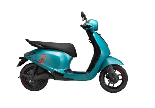 Chetak C2501 by Bajaj Auto High Speed Electric Scooter with charger - Ocean Teal Matte - Ex-Showroom Amazon.in: Car & Motorbike - Image 4