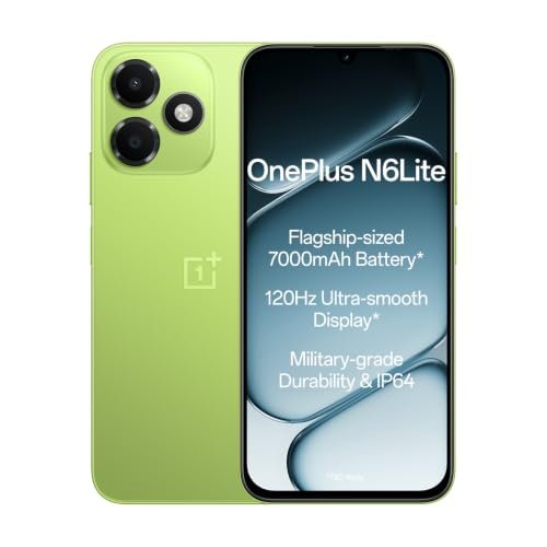 OnePlus N6 Lite | 4GB+64GB | Neo Green | Massive 7000mAh Long-Lasting Battery | 120Hz Ultra Smooth Display | 36 Months Fast & Smooth | Military-Grade Durability  Amazon.in: Electronics