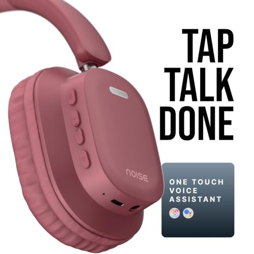 Noise Newly Launched Airwave Max 2 Wireless On-Ear Headphones with 50H Playtime, 40mm Drivers - Deep Bass, 3 Preset EQ Modes, 40m/s Low Latency, Dual Pairing,BT V5.3 (Burgundy) Amazon.in: Electronics - Image 8