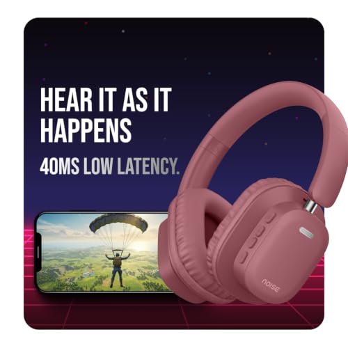Noise Newly Launched Airwave Max 2 Wireless On-Ear Headphones with 50H Playtime, 40mm Drivers - Deep Bass, 3 Preset EQ Modes, 40m/s Low Latency, Dual Pairing,BT V5.3 (Burgundy) Amazon.in: Electronics - Image 10