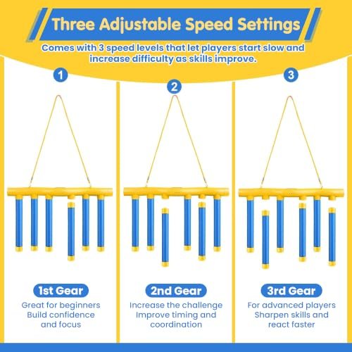 Buy Kidology Reflex Drop Sticks Challenge Game for Kids | Hand-Eye Coordination & Reaction Training Game | 3 Adjustable Speed Modes | Active Indoor & Outdoor Family Party Game for Boys & Girls Online at Low Prices in India - Amazon.in - Image 6